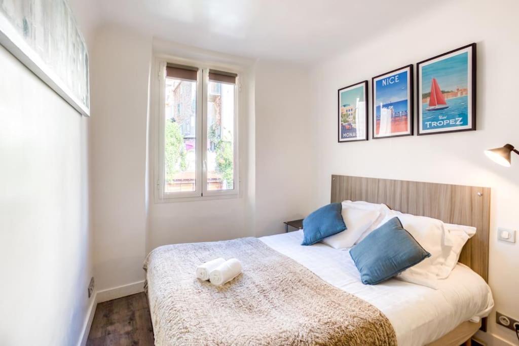 #40 Bright Sea View Suite For 6 2Mins Walk Port & Sea Villefranche-sur-Mer Eksteriør billede