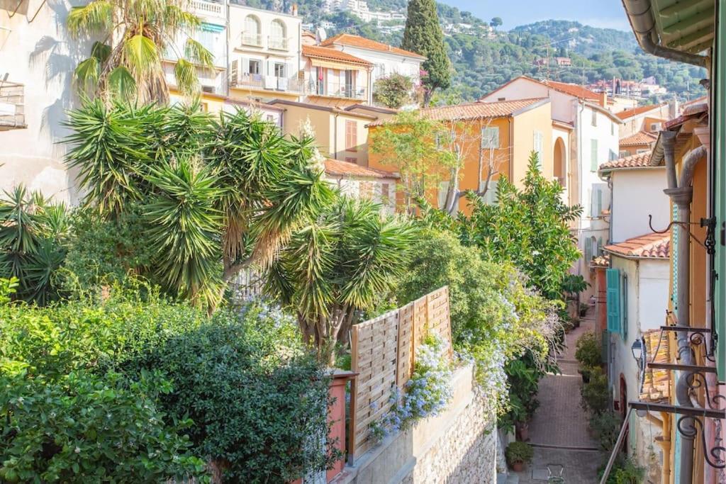 #40 Bright Sea View Suite For 6 2Mins Walk Port & Sea Villefranche-sur-Mer Eksteriør billede