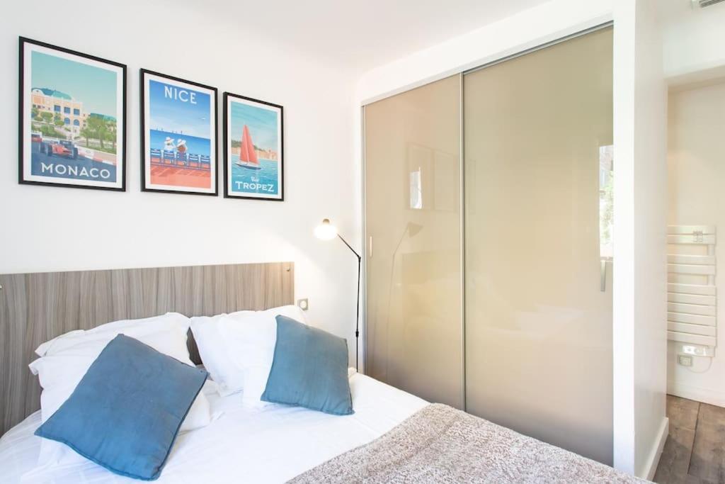 #40 Bright Sea View Suite For 6 2Mins Walk Port & Sea Villefranche-sur-Mer Eksteriør billede